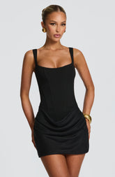 Cornelia Mini Dress - Black